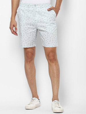 FOREVER 21 Printed Men White Regular Shorts