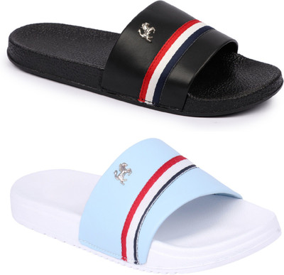 PERY-PAO Men Slides(Multicolor , 8)