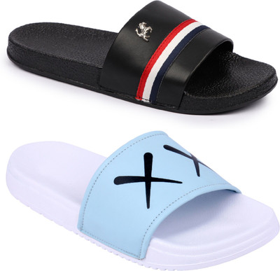 PRIMAN Men Slides(Multicolor , 8)