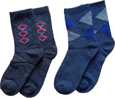 M1-fashion Men Self Design Ankle Length(Pack of 2)