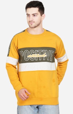 AD & AV Full Sleeve Color Block Men Sweatshirt