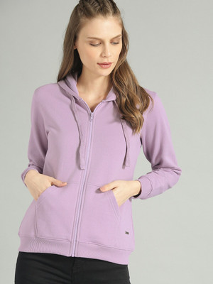 Roadster Full Sleeve Solid Women Sweatshirt