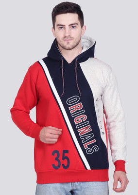 AD & AV Full Sleeve Color Block Men Sweatshirt