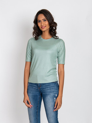 Amadore Casual Regular Sleeves Self Design Women Multicolor Top For Rs. 144 @ 71 %