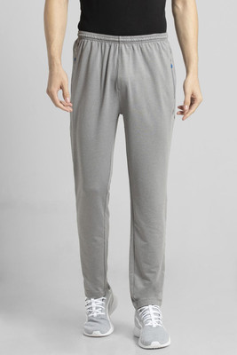 VAN HEUSEN Performance Swift Dry And 4 Way Stretch Solid Men Grey Track Pants