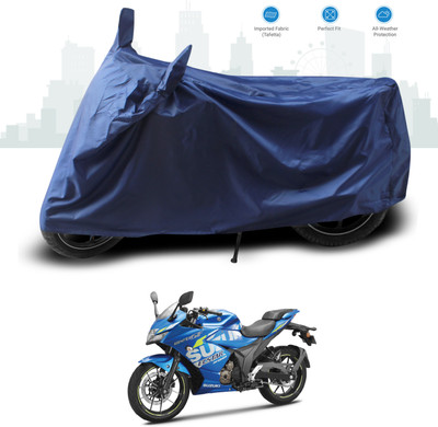 GOSHIV-car and bike accessories Two Wheeler Cover for Suzuki(Gixxer SF 250, Blue)