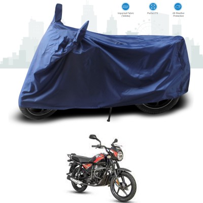 GOSHIV-car and bike accessories Two Wheeler Cover for Bajaj(Blue)