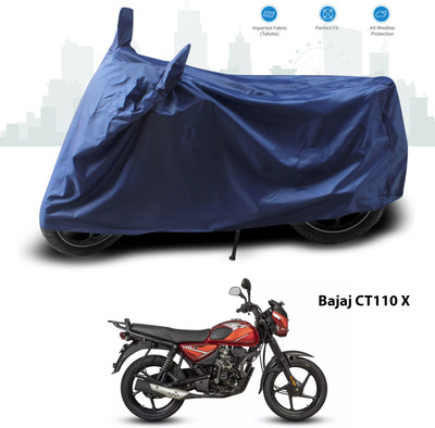 GOSHIV-car and bike accessories Two Wheeler Cover for Bajaj(Blue)
