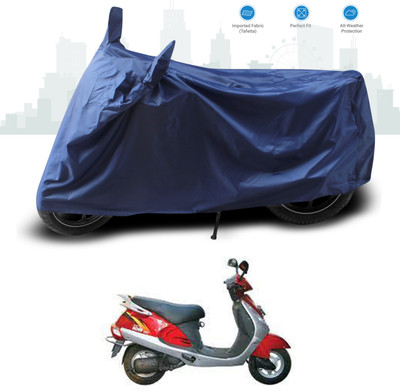 GOSHIV-car and bike accessories Two Wheeler Cover for Kinetic(Nova EX, Blue)