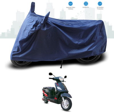 GOSHIV-car and bike accessories Two Wheeler Cover for Hero(Electric NYX e5, Blue)
