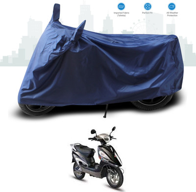 GOSHIV-car and bike accessories Two Wheeler Cover for Hero(Electric Maxi, Blue)