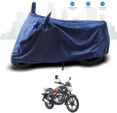 GOSHIV-car and bike accessories Two Wheeler Cover for Bajaj(V12, Blue)