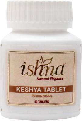 ishna Keshya Bhringraj 500mg Tablets, Pure Herbs Tablets, 60 Tablets(60 Tablets)