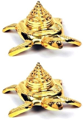 gandak Tortoise Meru Shree Yantra to Increase Positive Energy Aluminium Yantra(Pack of 2)