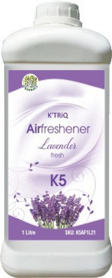 K'TRiQ Lavender Spray K5 - No Stains Ready to Use Long-Lasting Lavender Air Freshener with Fresh Aroma for Room, Work Place(1 L)