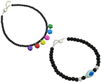HIGH TRENDZ Alloy Anklet(Pack of 2)