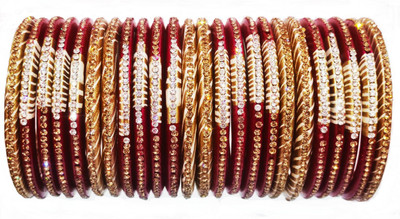 Anshi Creations Lac Bangle Set(Pack of 10)