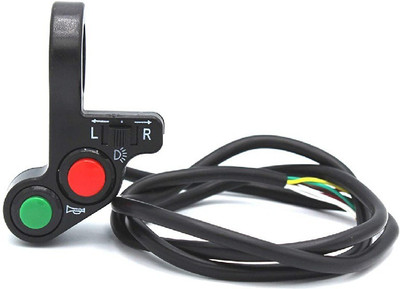 AIRSKY Motorcycle Electric Bike/Scooter Horn Turn Signal Light Switch ON/OFF w/ Red Green Button 10 A Bike Mobile Charger