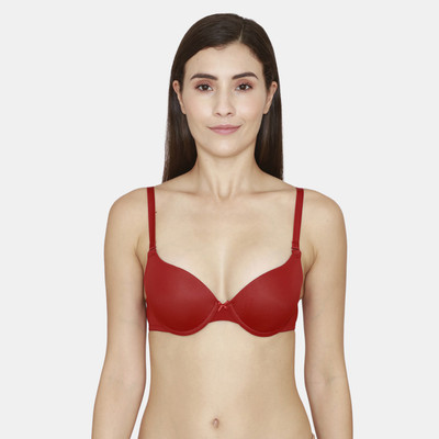 ZIVAME Women Push-up Heavily Padded Bra(Red)