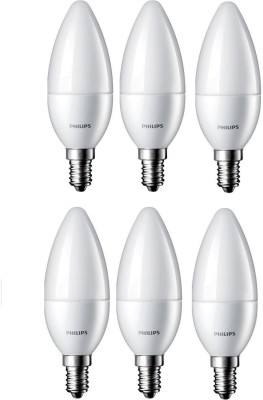 PHILIPS 2.7 W Candle E14 LED Bulb(White, Pack of 6)