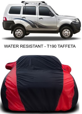 AUTOGARH Car Cover For Tata Movus (With Mirror Pockets)(Black, Red)