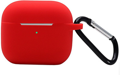 Celzo Silicone Latch Earbuds Case For Apple Airpods 3rd Generation(Red Compatible with Airpods 3/Airpods 3rd Gen. (2021))