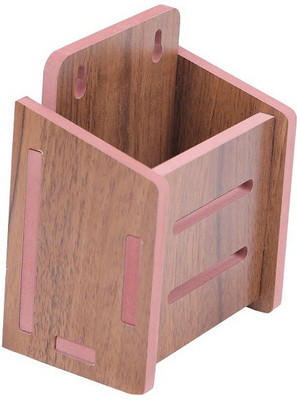 LAKHAJI 1 Compartments MDF WOOD phone holder(BROWAN)