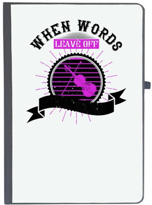 UDNAG Handcrafted Gift A5 Diary Ruled 80 Pages(Black)