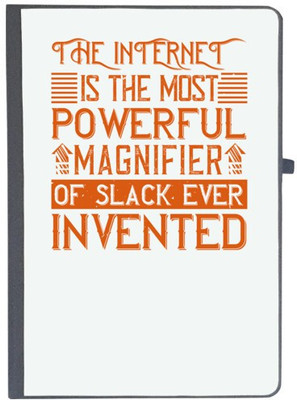 UDNAG Handcrafted Gift A5 Diary Ruled 80 Pages(Black)