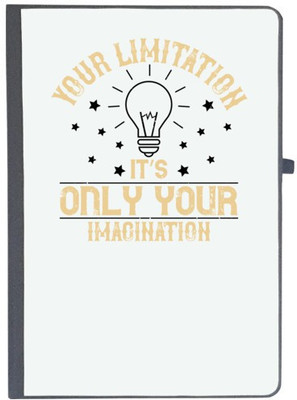 UDNAG Handcrafted Gift A5 Diary Ruled 80 Pages(Black)