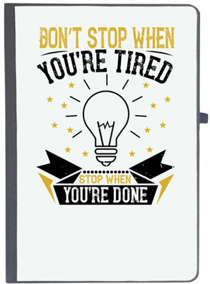 UDNAG Handcrafted Gift A5 Diary Ruled 80 Pages(Black)