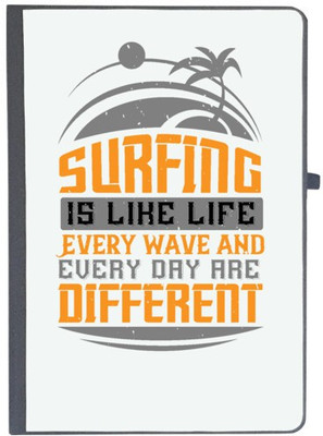 UDNAG Handcrafted Gift A5 Diary Ruled 80 Pages(Black)