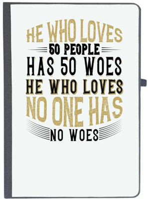 UDNAG Handcrafted Gift A5 Diary Ruled 80 Pages(Black)