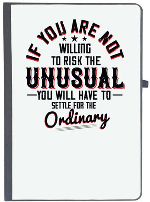 UDNAG Handcrafted Gift A5 Diary Ruled 80 Pages(Black)