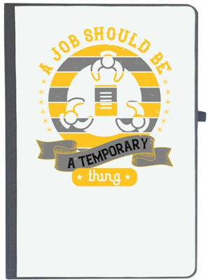 UDNAG Handcrafted Gift A5 Diary Ruled 80 Pages(Black)