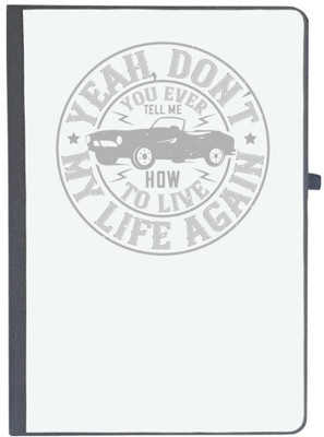 UDNAG Handcrafted Gift A5 Diary Ruled 80 Pages(Black)