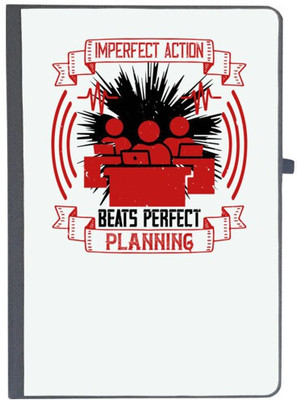 UDNAG Handcrafted Gift A5 Diary Ruled 80 Pages(Black)