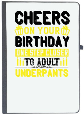 UDNAG Handcrafted Gift A5 Diary Ruled 80 Pages(Black)