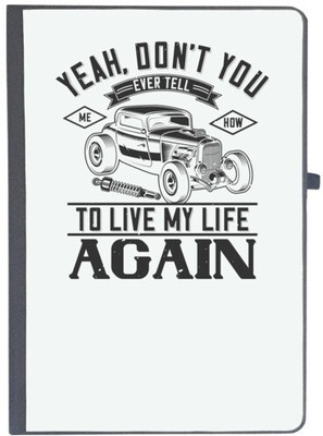 UDNAG Handcrafted Gift A5 Diary Ruled 80 Pages(Black)