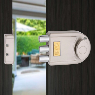 LAXMI Steel Glossy Deadbolts(Silver)
