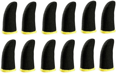 RINKUKIALTO Pubg Anti-Slip Thumb Sleeve Pack Of 6 Pair Yellow Finger Sleeve(Pack of 12)