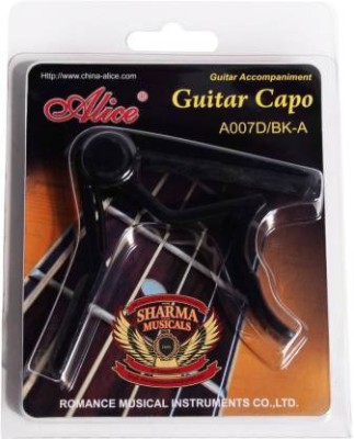 Music Mantra Clutch Guitar Capo(Black)