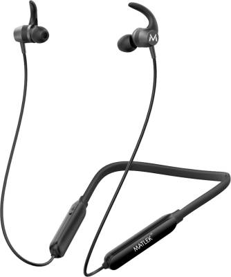 Matlek Fast Charge Earphone Bluetooth Wireless Headphone Extra Bass Bluetooth Headset  (Black, In the Ear)