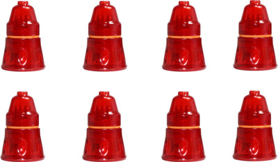 Electro Factory Red Pendant Hanging Bulb Holder - Pack of 8 Plastic Light Socket(Pack of 8)