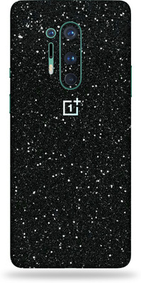 BUGGU Oneplus 8 pro, oneplus 8pro Mobile Skin(Ultra Super Black Glitter Skin With High Matte Finish, Mobile Skin (Back+Side+Camera))