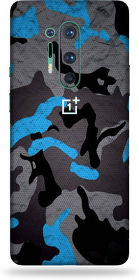 BugguSkin Oneplus 8 Pro Mobile Skin(Ultra Super Camouflage Blue Skin With High Matte Finish.)