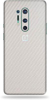 BugguSkin Oneplus 8 Pro Mobile Skin(Ultra Super White Carbon Fiber Skin With High Matte Finish.)