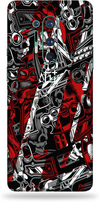 BugguSkin Oneplus 8 Pro Mobile Skin(Ultra Super Color Arms Skin With High Matte Finish.)