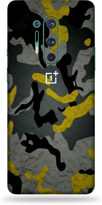 BugguSkin Oneplus 8 Pro Mobile Skin(Ultra Super Camouflage Yellow Skin With High Matte Finish.)