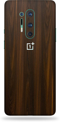 LAMHA OnePlus 8 Pro Mobile Skin(Ultra Super Mahogany wood With High Mattte Finish., Mobile Skin (Back+Side+Camera))